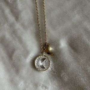 Moon pendant and chain Necklace